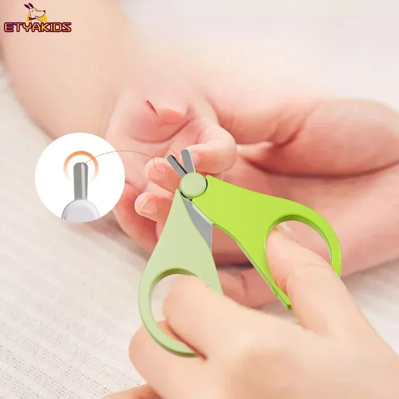 

Safety Mini Nail Clippers Scissors Cutter Convenient Daily Baby Nail Shell Shear Manicure Tool Baby Nail Care for Newborn Baby