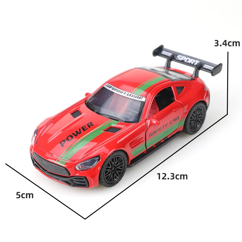 نموذج سيارة معدني للأولاد ، سيارة لعبة مرتجعة ، هدية مبهرة للأطفال ، زخارف ، 3 أبواب ،