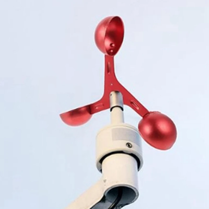 Imagem -03 - Anemômetro com a Velocidade do Vento Saída Anemômetro Aluminum Alloy Calculadora de Velocidade do Vento com Three Cup tipo Durable