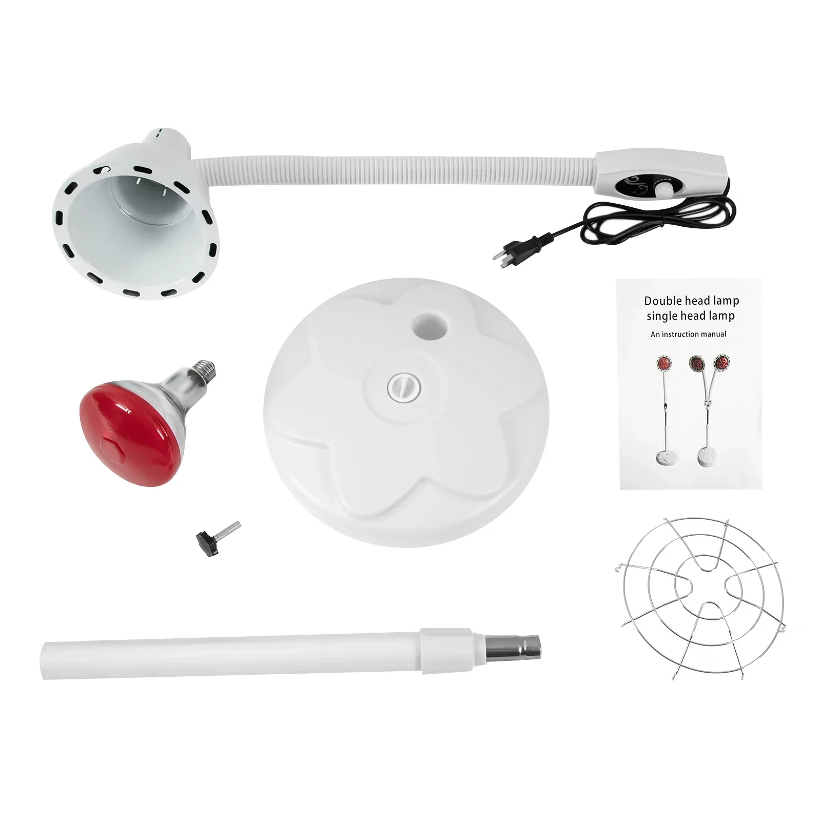 

275W 10 Infrared Light Therapy,Near Infrared Heat Lamp Pain Red Standing Lamp Set Therapy Bulb Muscle Pain Relief Floor Stand