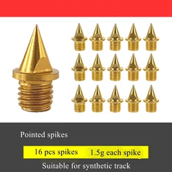 Gold Metal Replacement Spikes Cleat for Sport Track Field Running Shoes