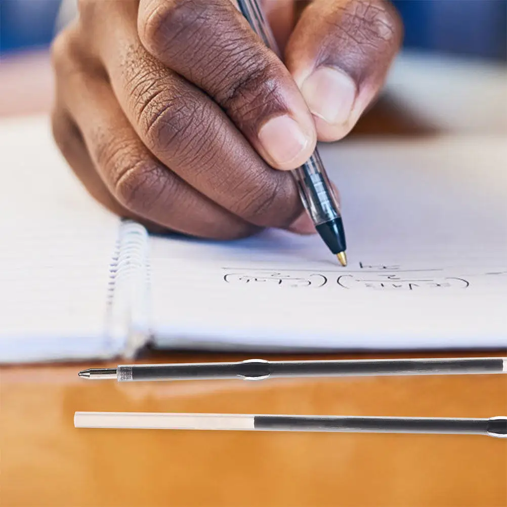 

200 шт. быстросохнущих стержней для шариковых ручек, 0,7 мм, тонкий наконечник, для плавного письма, офисные канцелярские принадлежности