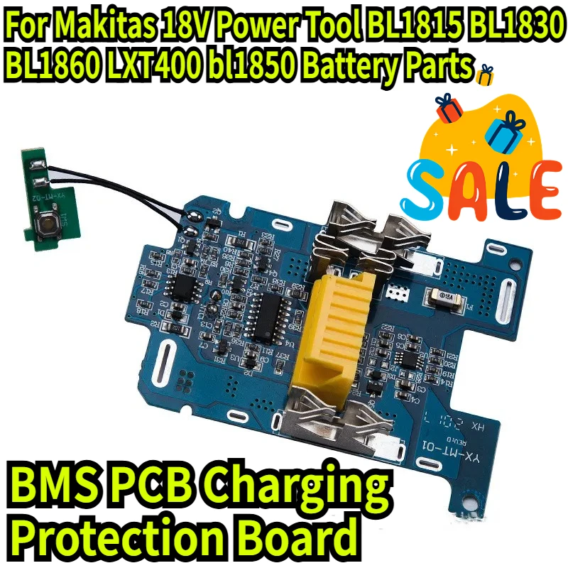 

5pcsLi-ion Battery BMS PCB Charging Protection Board For Makitas 18V Power Tool BL1815 BL1830 BL1860 LXT400 Battery Parts