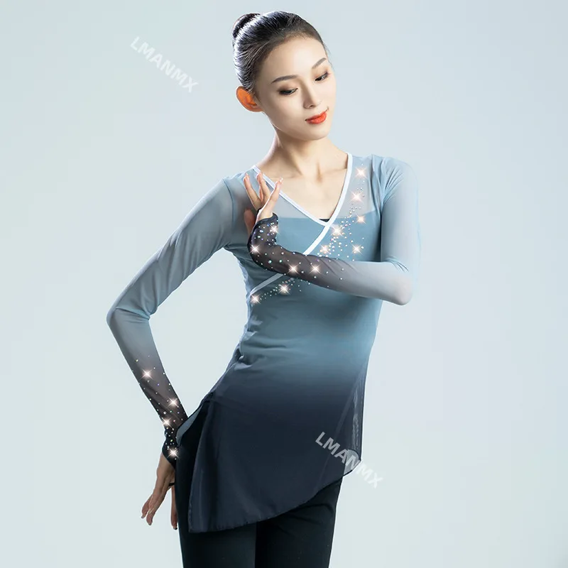 

Classical dance practice long sleeved performance costume