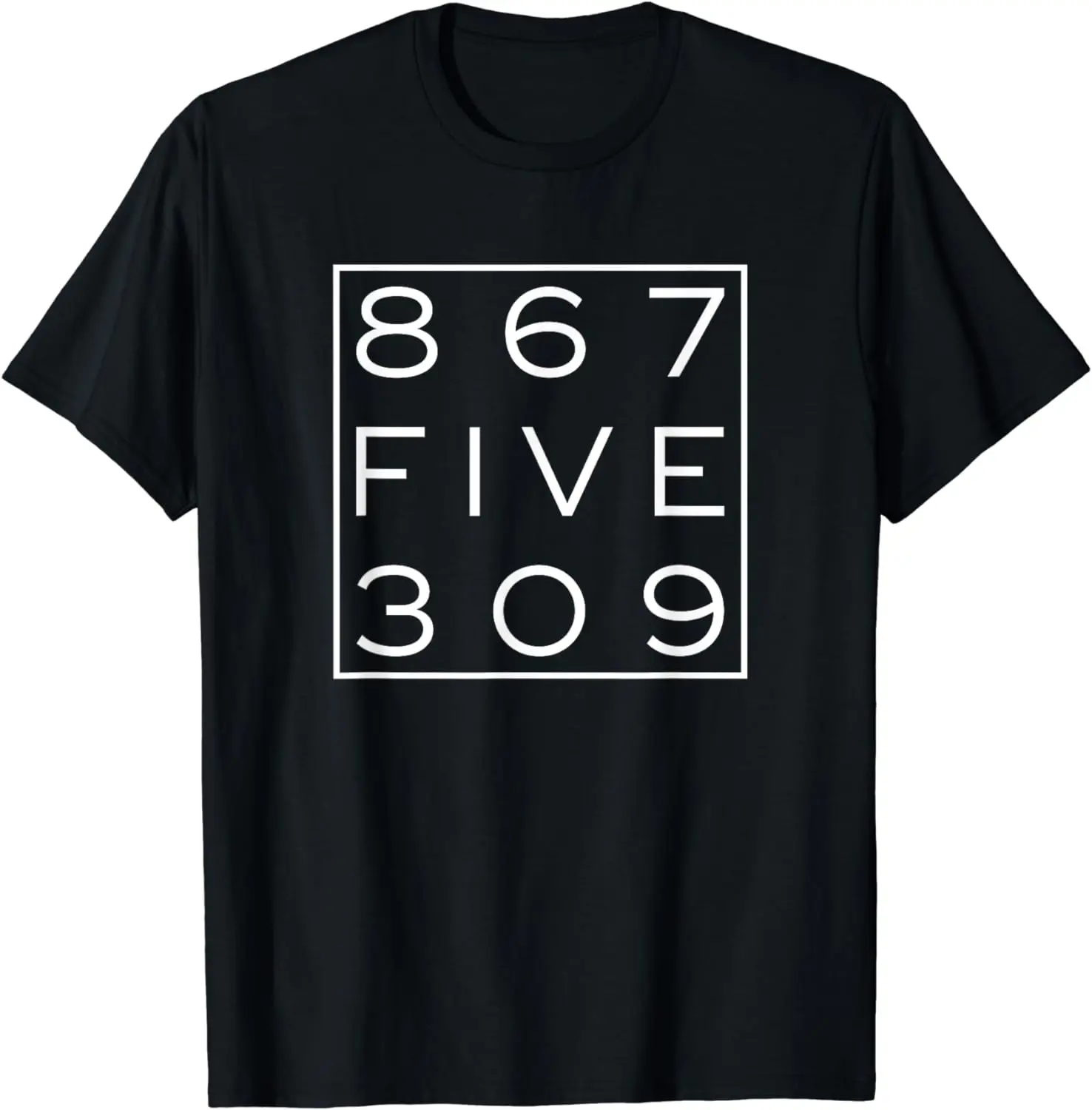 8675309 Nostalgic and Funny 80s T Shirt  Graphic T Shirts  Men Clothing  Camiseta Hombre Tee Tops