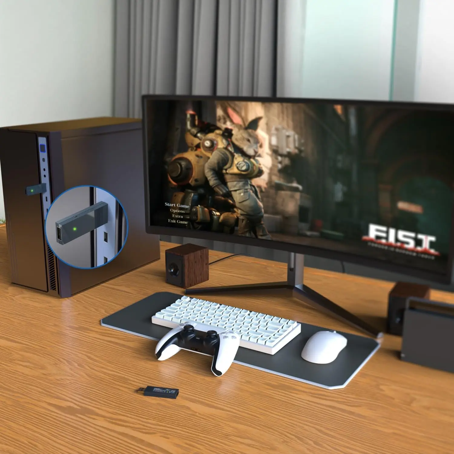 محول USB بلوتوث لاسلكي MAYFLASH Magic NS2 متوافق مع Switch/Switch 2، Steam Deck، Windows، Raspberry Pi، Xbox Seri