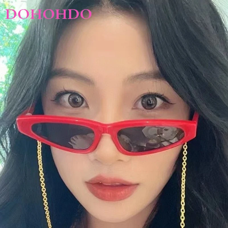 

Trendy Vintage Personality Small Frame Cat Eye Sun Glasses For Women Men Brand Designer Outdoor Sports Driving Sunglasses UV400