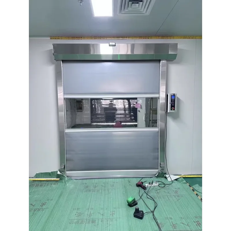 Customizable PVC Fast rolling door Automatic sensor Refrigerator Lifting door Dust-free Purification Insulation