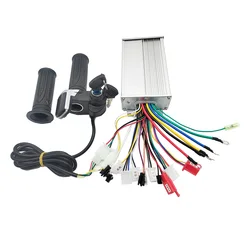 Controlador sin escobillas de modo Dual para bicicleta eléctrica, kit de acelerador, 36V, 48V, 500W