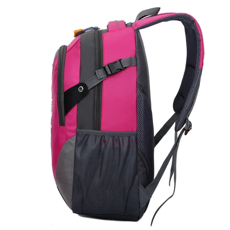 30L Backpack Waterproof Outdoor Rucksack Portable Travel Packsack Zipper Closure Nylon Polyester Student Unisex Storage Bags 캠핑