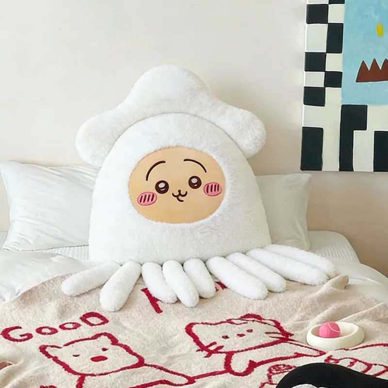 Squid Plush Toy Kawaii Bedroom Sofa Cushion Ins Korean Octopus Pillow Household Goods Cartoon Anime Friend Birthday Gift