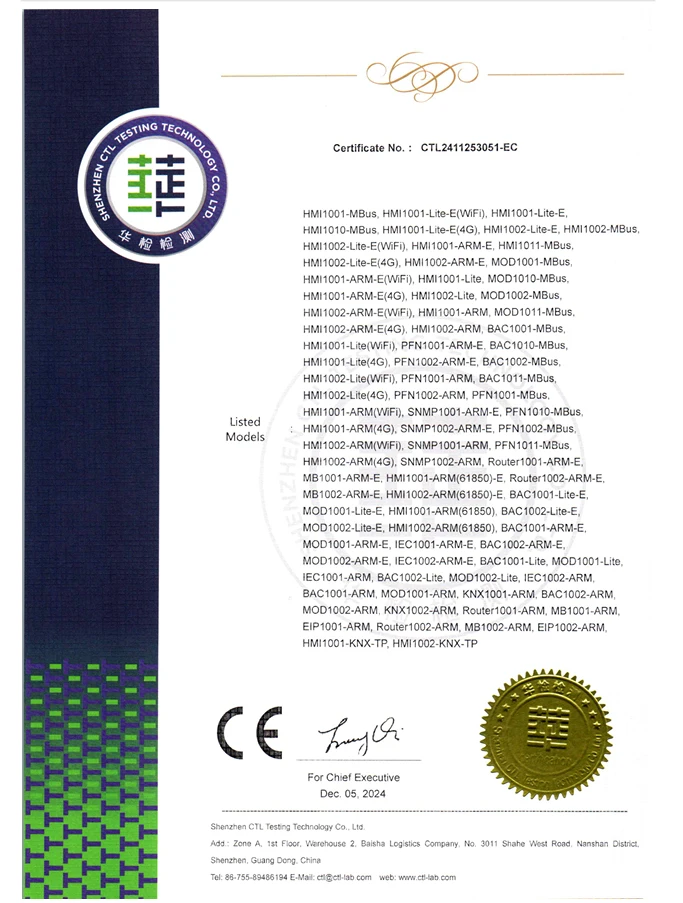 Milesgo BACnet Modbus ke Ethernet IP OPC UA Pengumpulan Data Sertifikasi CE