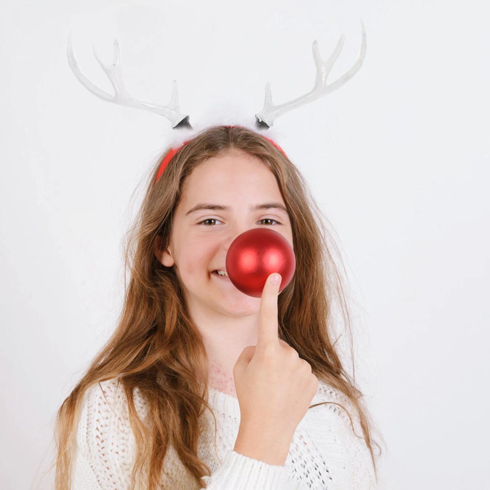 

2Pairs Simulated Deer Antlers DIY Handmade Hair Accessories Small Flocking Clips Headband Making Supplies Xmas Craft Charms