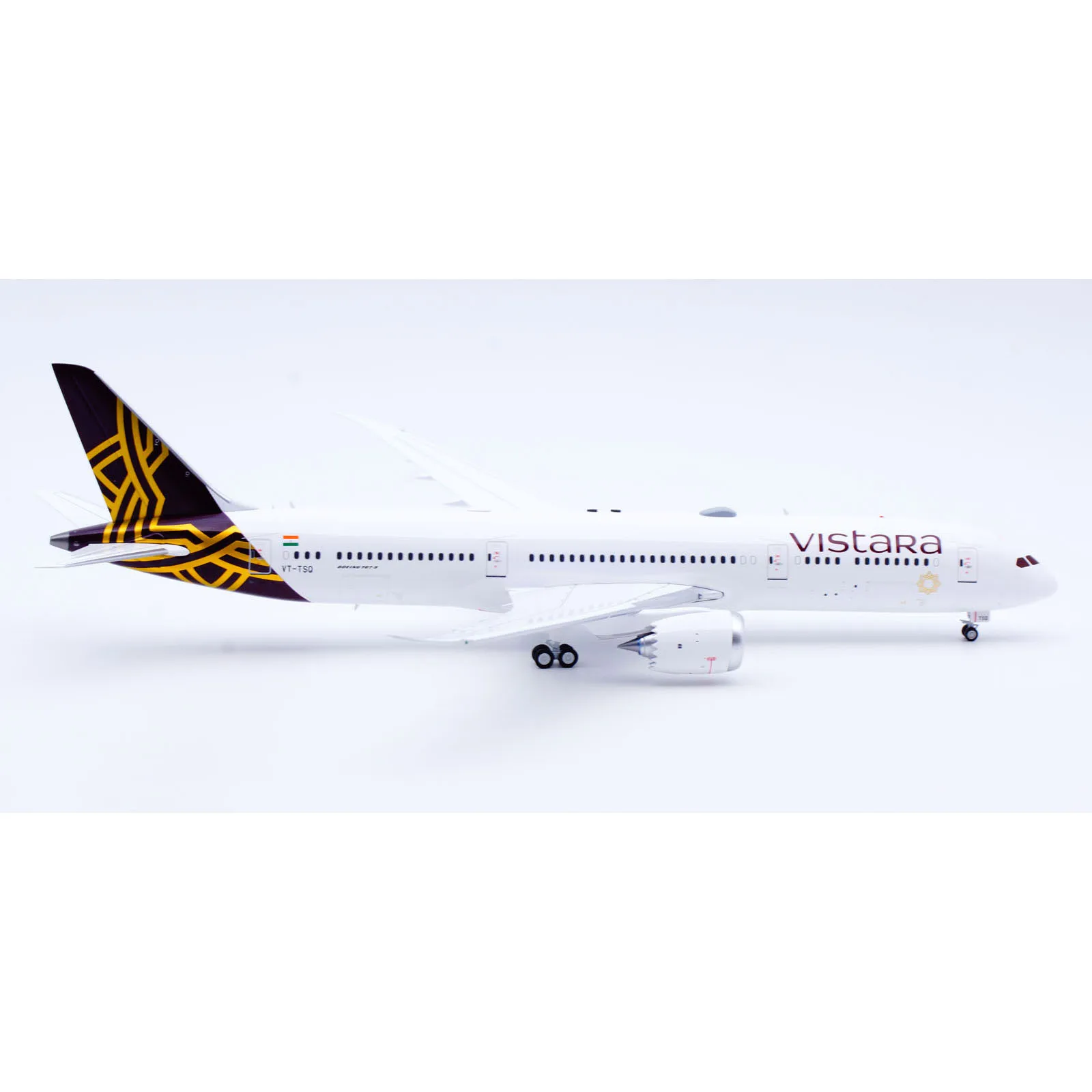 IF789UK1123 سبيكة تحصيل طائرة هدية تدفق 1:200 الخطوط الجوية فيستارا بوينغ B787-9 دييكاست طائرة نموذج طائرة VT-TSQ #6