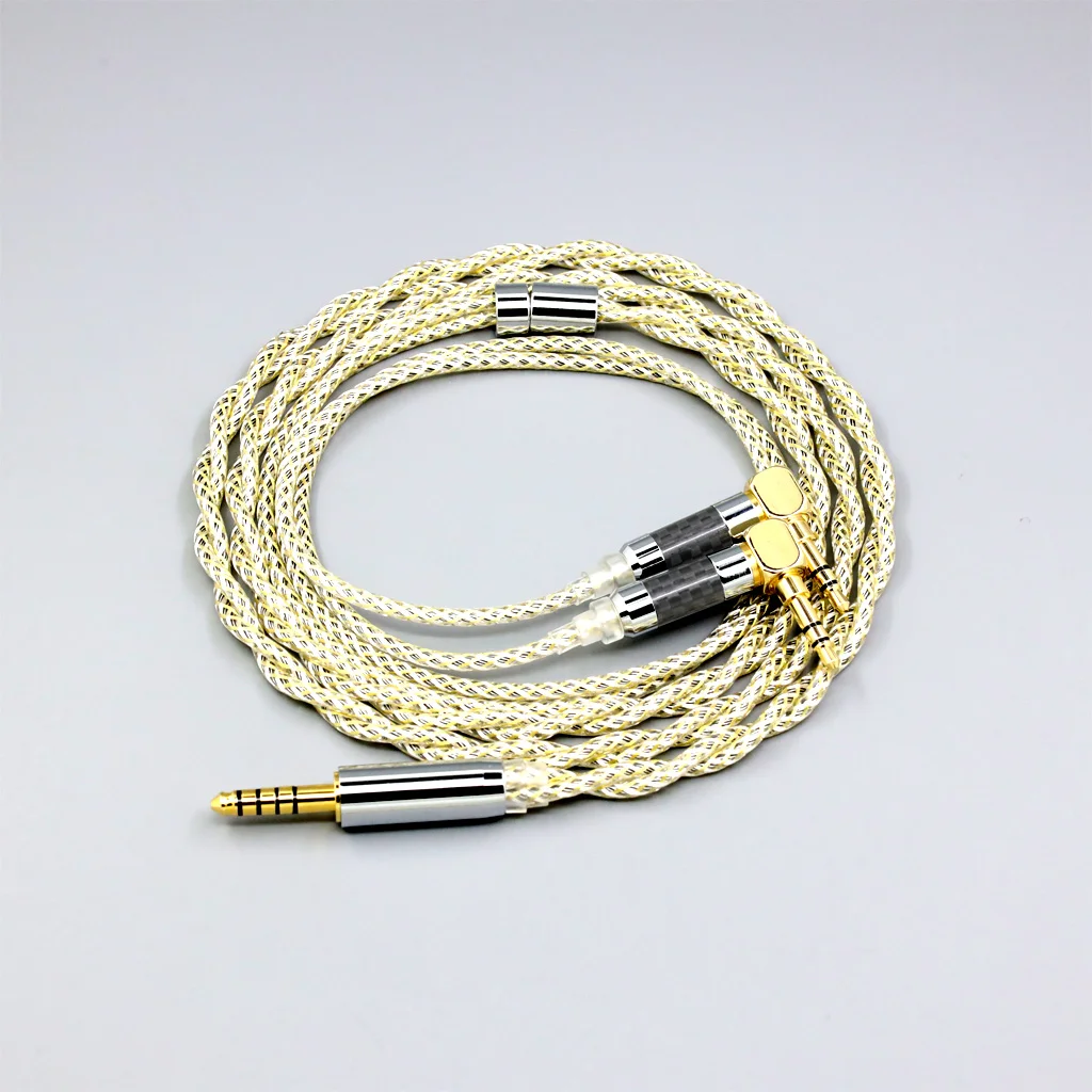 

TypeS 23AWG Litz Shielding Silver OCC Earphone Cable For Verum 1 One Headphone Headset L Shape 3.5mm Pin 8934