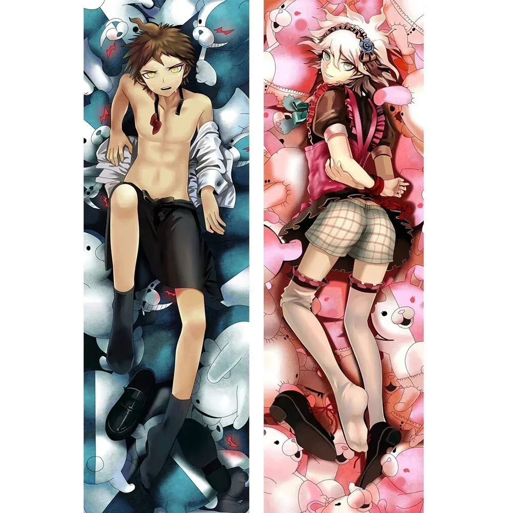 Anime Danganronpa Dakimakura Ouma Kokichi Cos Hing Body Naegi Makoto Case Home Bedding Nanami Chiaki Pillow Cover