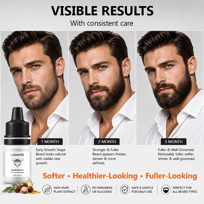 Men's Beard Growth Serum Nouri - Hair Care Hair Serum ulasan dan harga