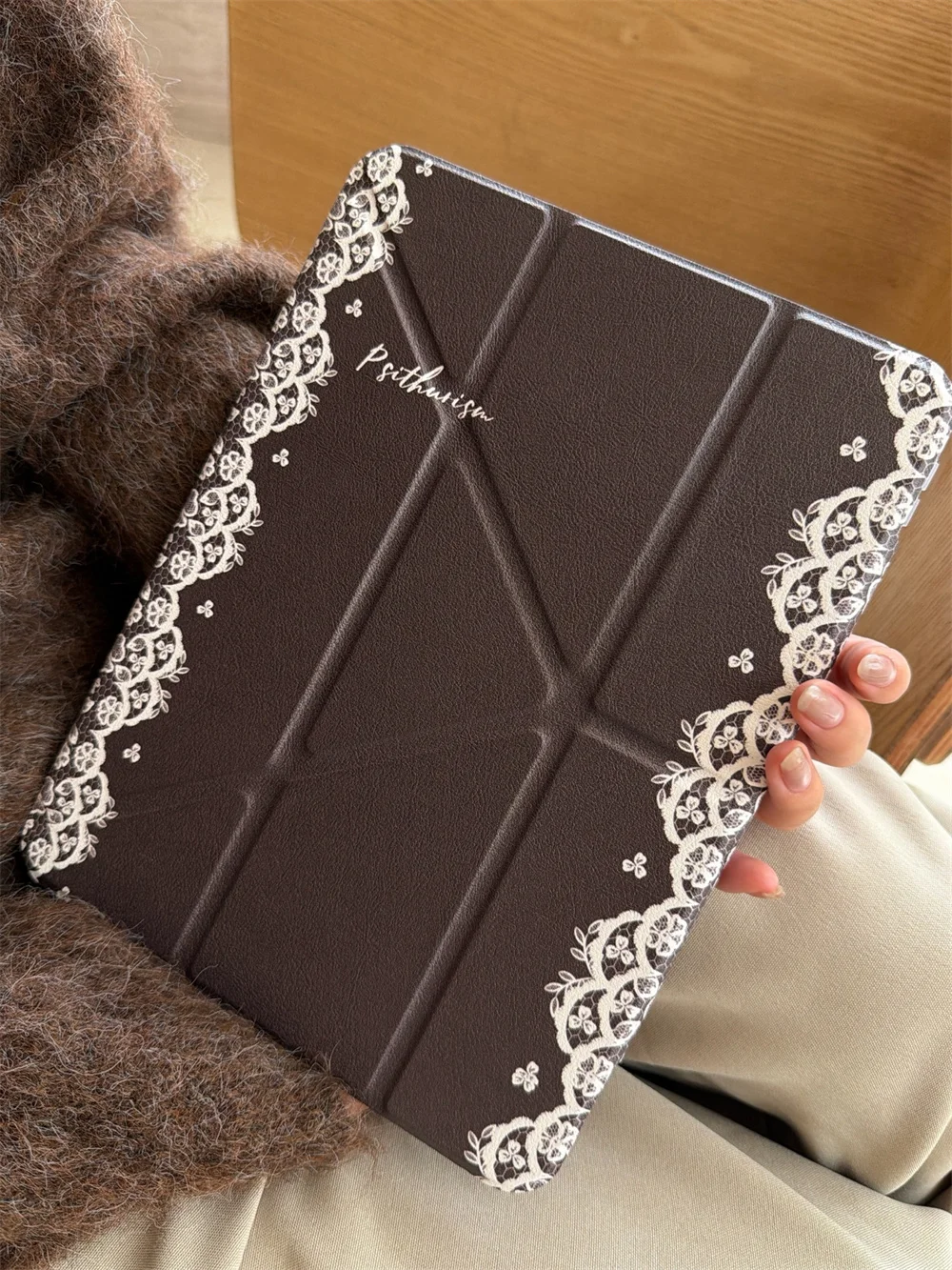 Moda pizzo pulito per iPad Pro 2024 11 13 pollici Air 4 5 6 7 11 pollici iPad 7 8 9 10.2 iPad 10th 11th Air 3 10.5 iPad 5 6 mini custodia