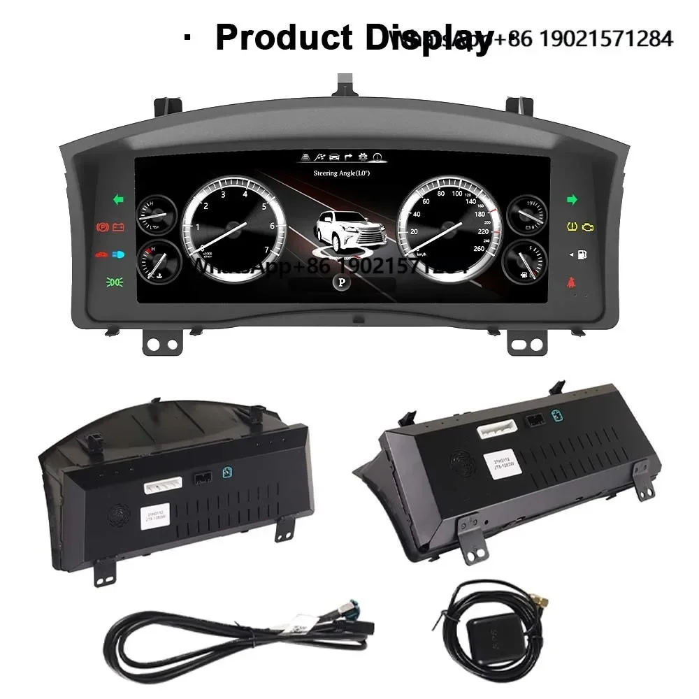 

Three UI Themes Available LCD Car Digital Dashboard for Lexus LX570 2007-2015 Car Speedometer