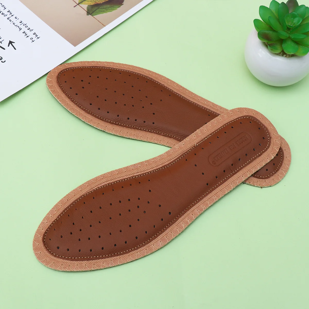 

Sports Insole Size - Shoe Insoles Damping Pads Summer Sweat Absorption Deodorant Brown