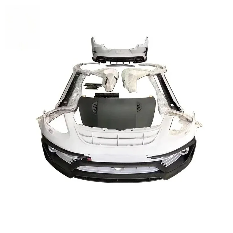 Auto Car MSY Style Carbon Fiber Mix Fiberglass Car Bumper Engine Hood Body Kit for  Panamera 2017