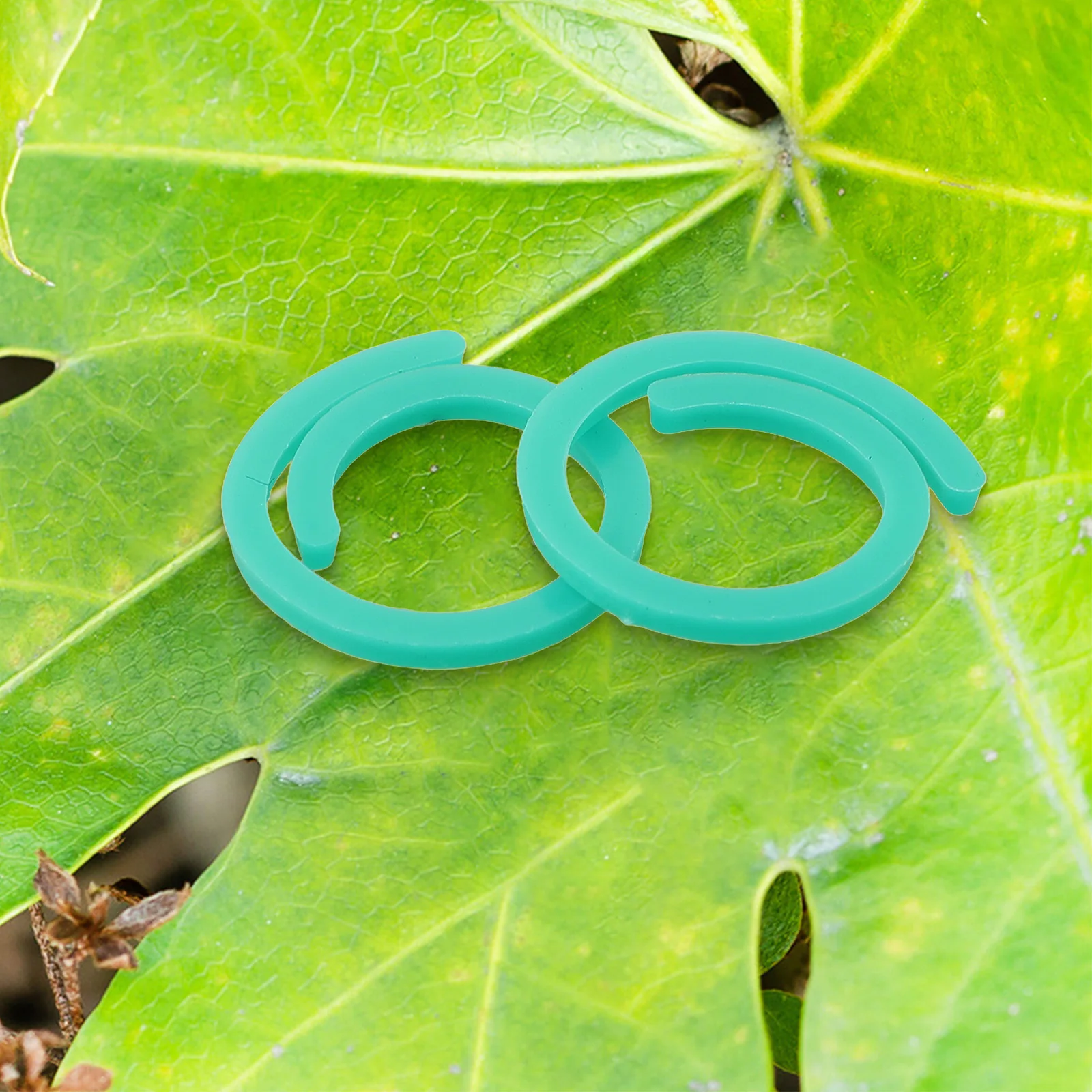Breakage Plant Support Clips Spiral Buckle Ring Plastic Replacement Reusable 2.7*2.5cm Accessories Clear Design