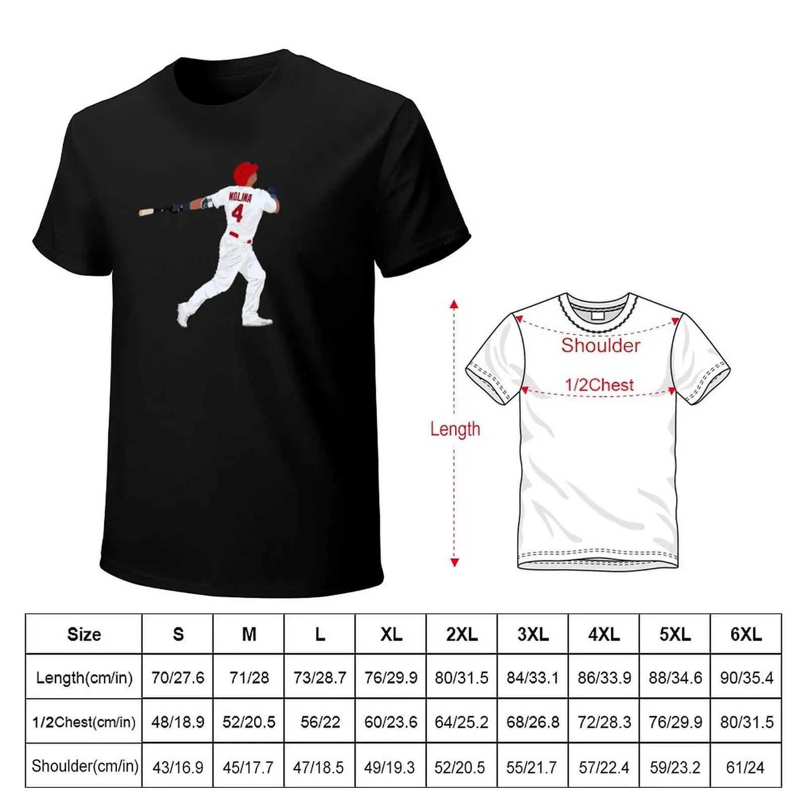 Yadier Molina T-Shirt Casual Light Summer Short Sleeve Top