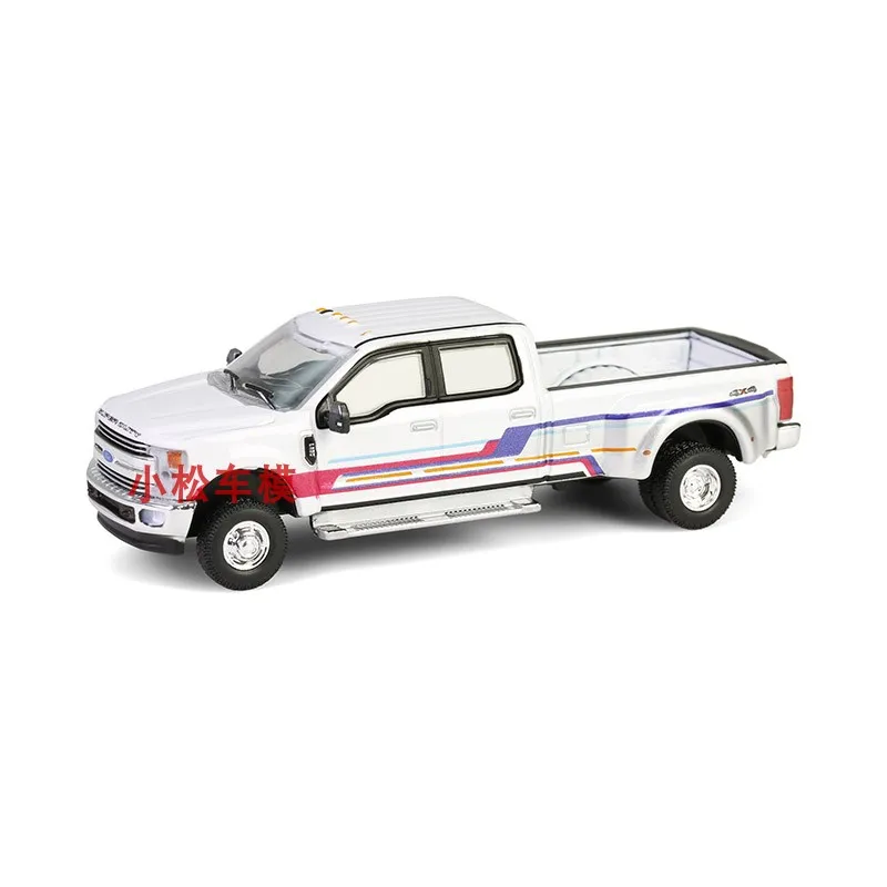 GreenLight 1:64 2019 Ford F-350 Lariat double 46160-D modèle de voiture en alliage haute Simulation Mini jouet Collection cadeau