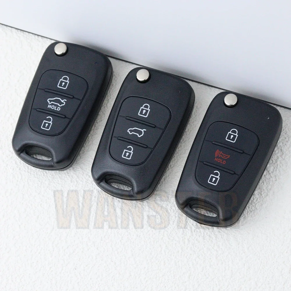 Car Key Case Shell Housing for Hyundai Porter Verna Bongo Solaris Accent Kia Sportage Rio Morning Picanto K2 K5 I20 Ceed Elantra