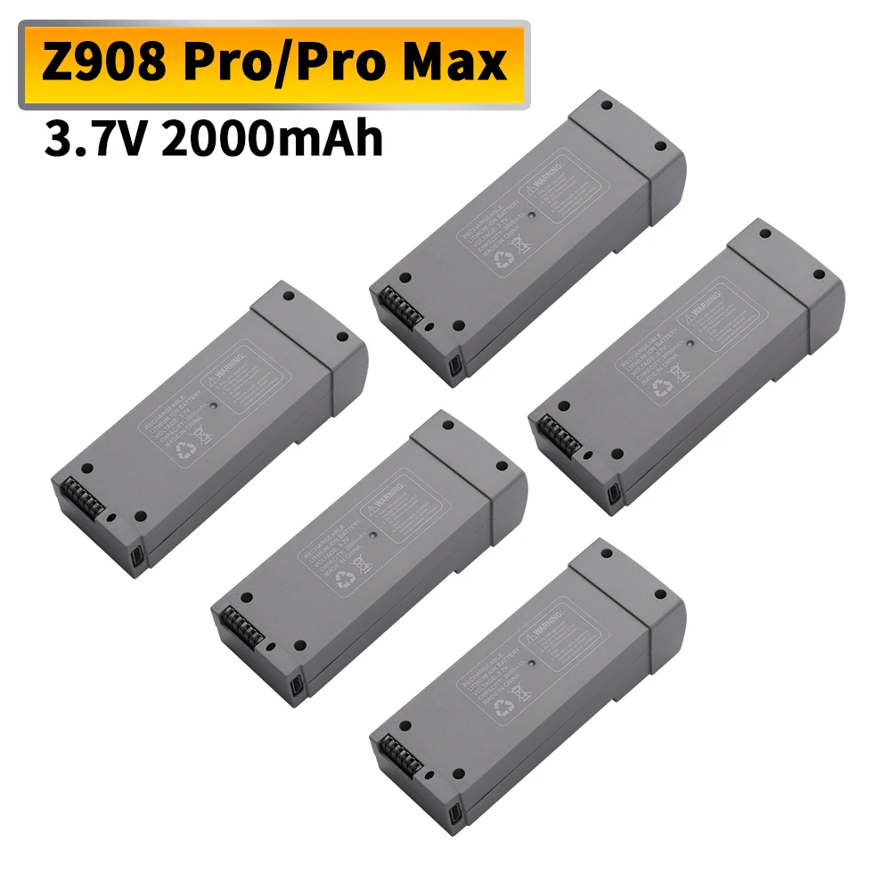 3.7 فولت 2000MAh Z908 بطارية ل Z908 برو ماكس RC الطائرة بدون طيار يبو بطارية حزم كوادكوبتر اكسسوارات 1-10 قطعة البطارية