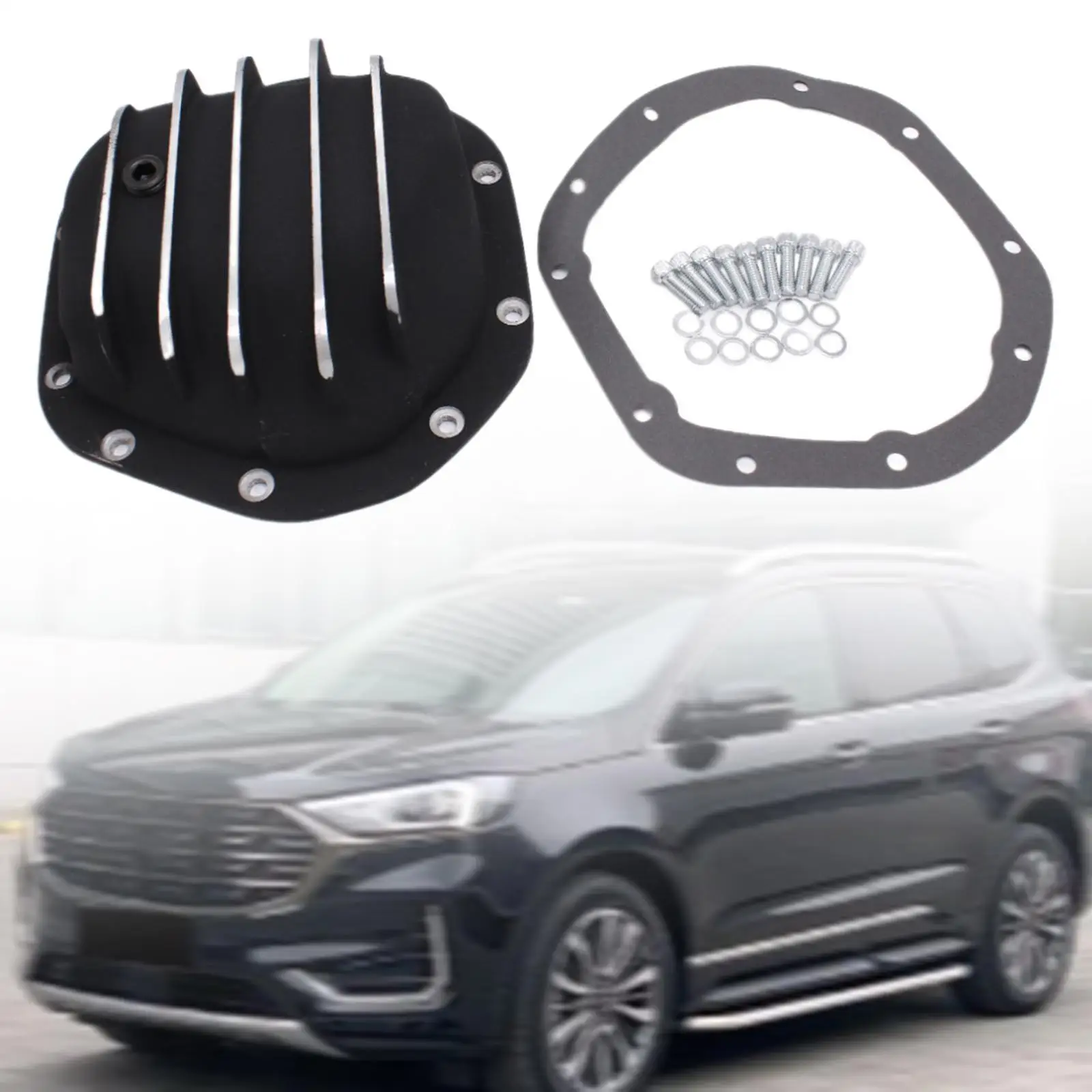 Differential Cover Kit H55072BK0016 with Gasket Convenient Wear Resistant Replacement Accessories for Dana 44 Differentials