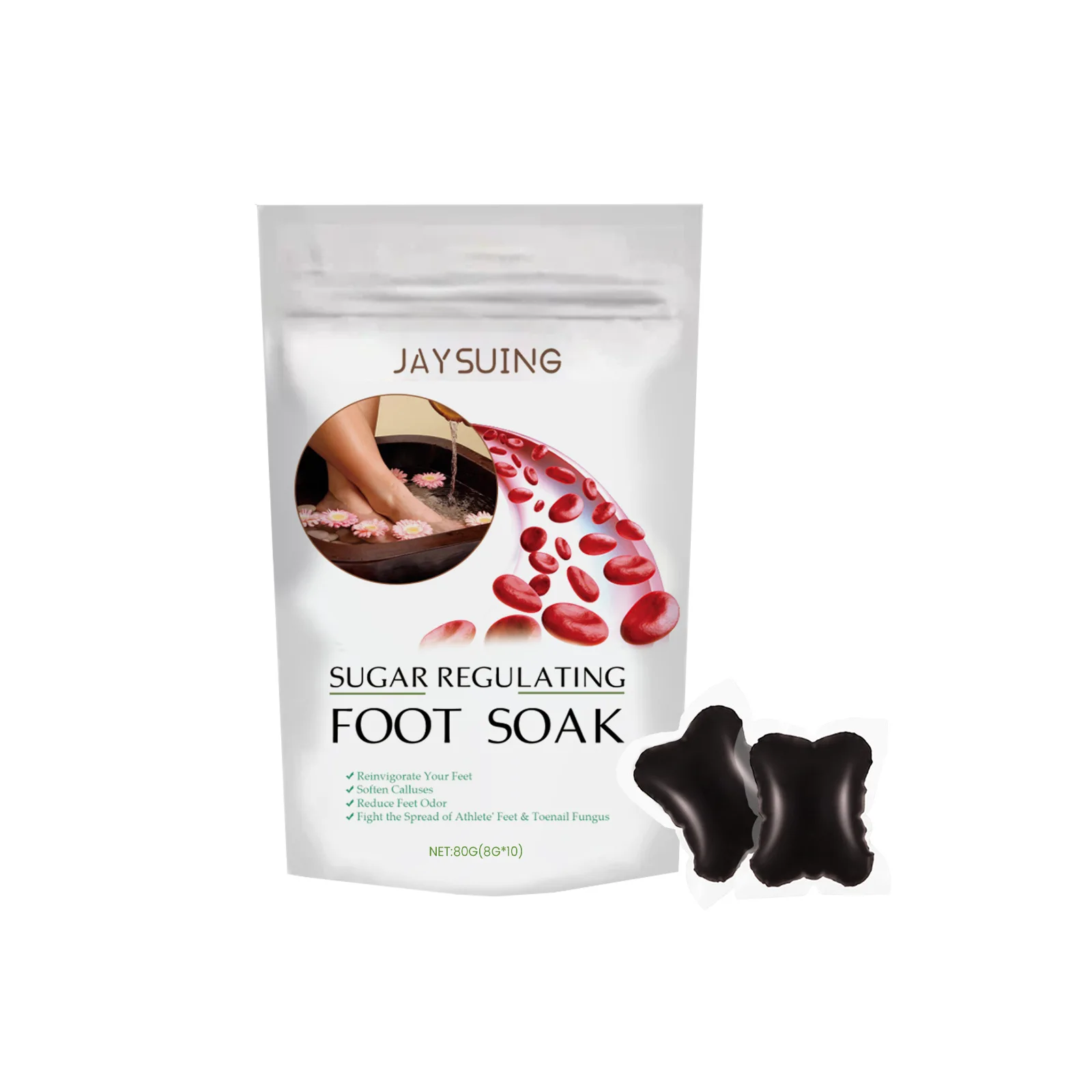 Sugar Control Foot Soak Gel Diabete Treatment Chinese Herb Detox Cleansing Promote Blood Circulation Soothe Relax Foot Bath Soak