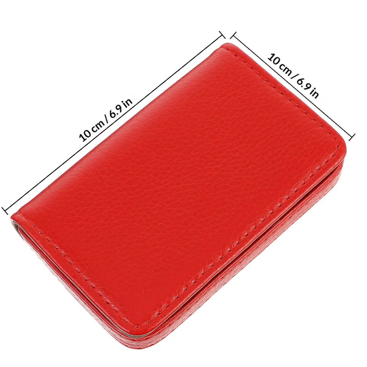 1Pcs Elegant PU Business Case Slim Name Card Holder Secure Magnetic Closure Stylish Portable Organizer for Professionals Cards