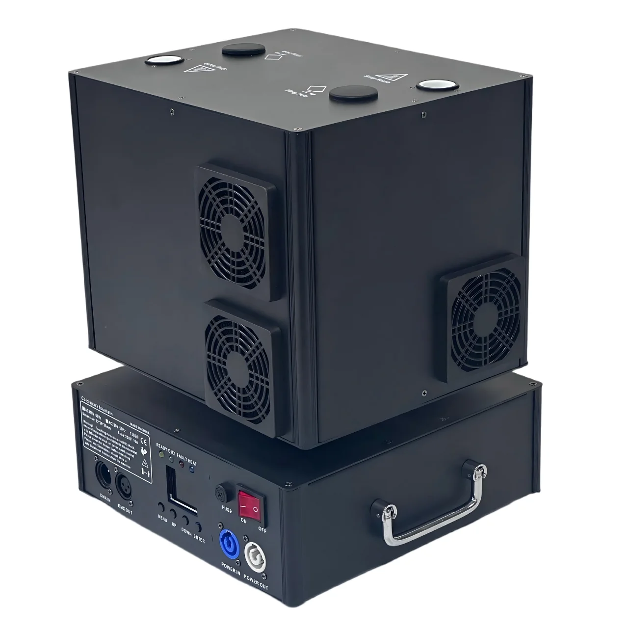 

Новая Горячая Новинка: Электрическая машина для холодных искр с двумя отверстиями, 1300 Вт, с дистанционным управлением, DMX512, для сцены, металла, свадеб и вечеринок