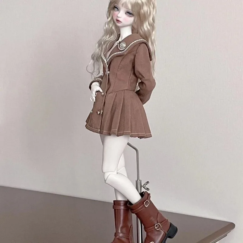 [Nur Kleidung im Verkauf] 1/3 1/4 Maßstab Süßes College-Style Uniform-Kleid-Set für große Puppen, BJD Actionfigur-Körper – Detail 1