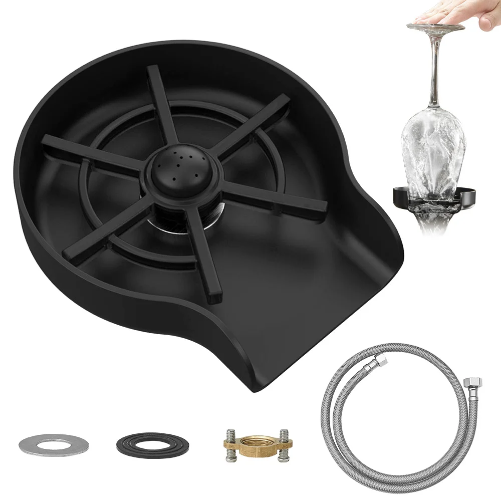 

ABS Faucet Glass Rinser For Home Sink Automatic Cup Scourer Washer Bar Coffee Pitcher Wash Cups Tool Household kitchen