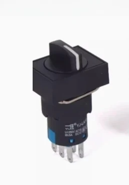 

10PCS Small three legged two speed rotary switch LA16-11X/21 selection conversion 2 two position holding 16mm