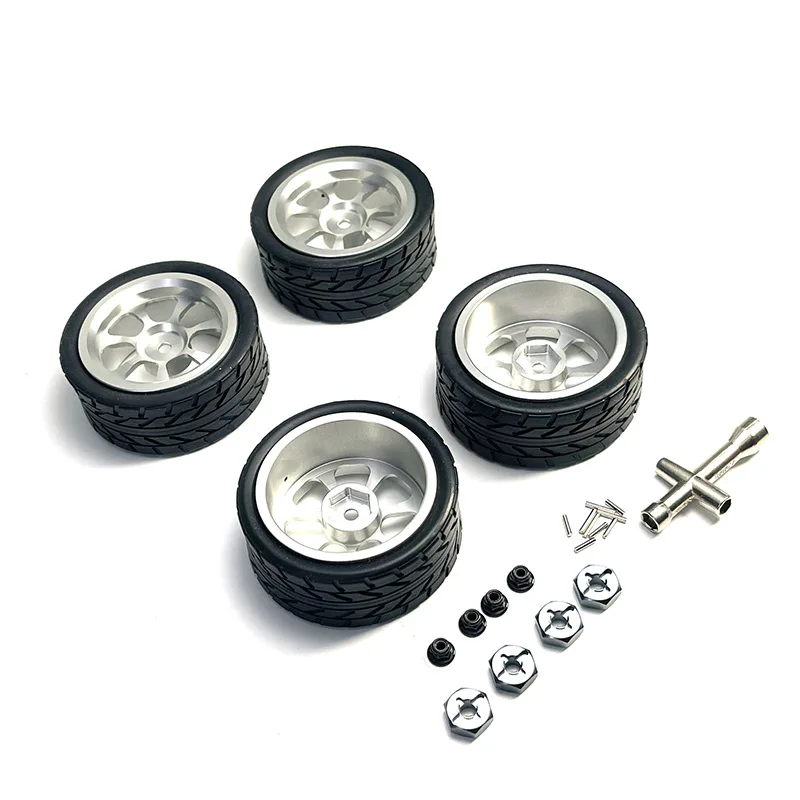 Suitable for WLToys 1:12 1:14 1:18 RC car accessories 124016 124017 124018 124019 144001 A959 and other metal upgrade wheels