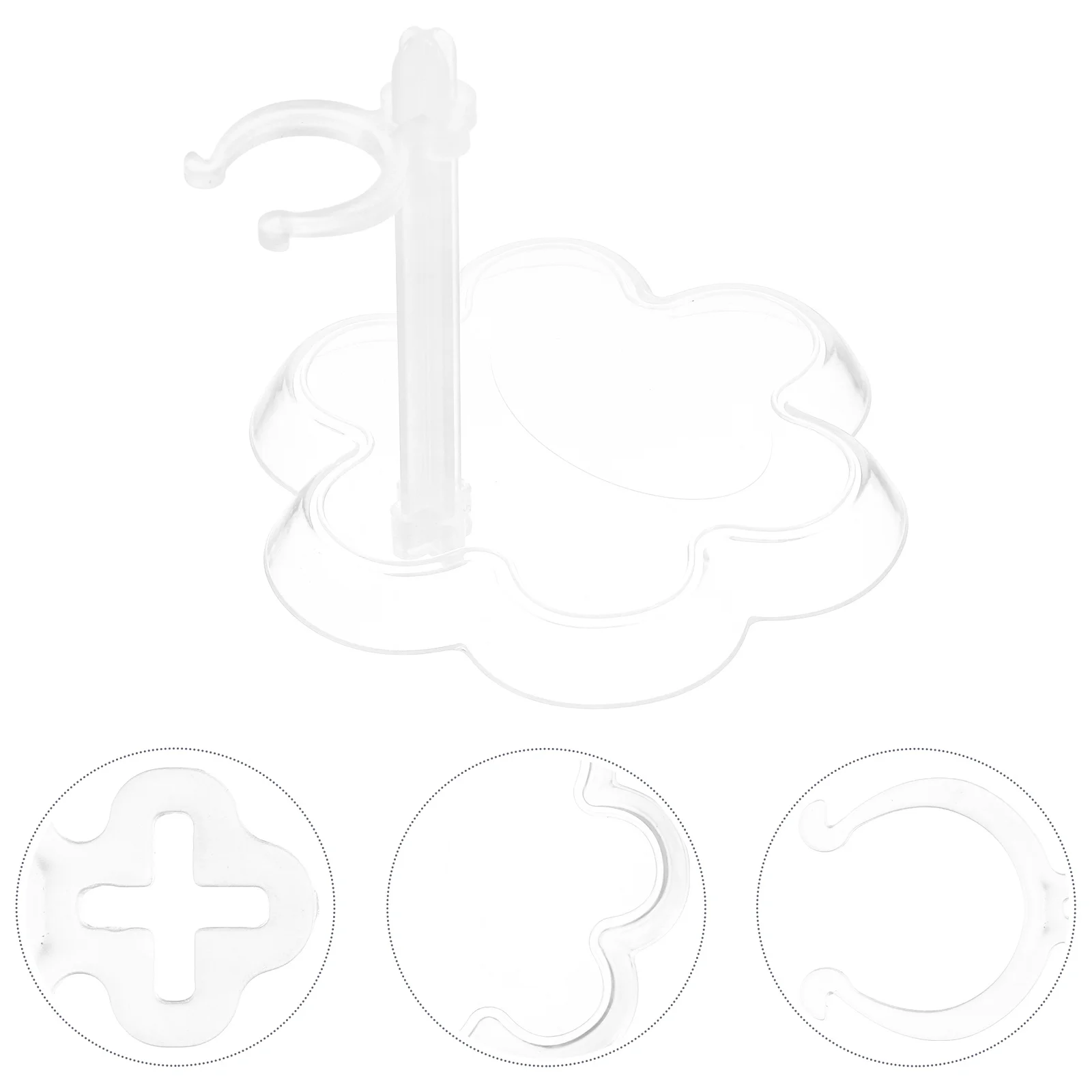 

10pcs Stand Holder For Plastic Plastic Rack Display Rack Durable Storage Base Safe