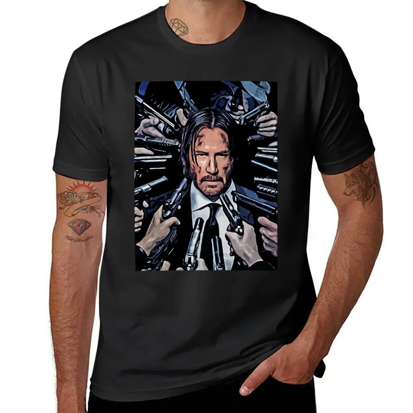 

John wick T-Shirt summer tops vintage clothes mens plain t shirts