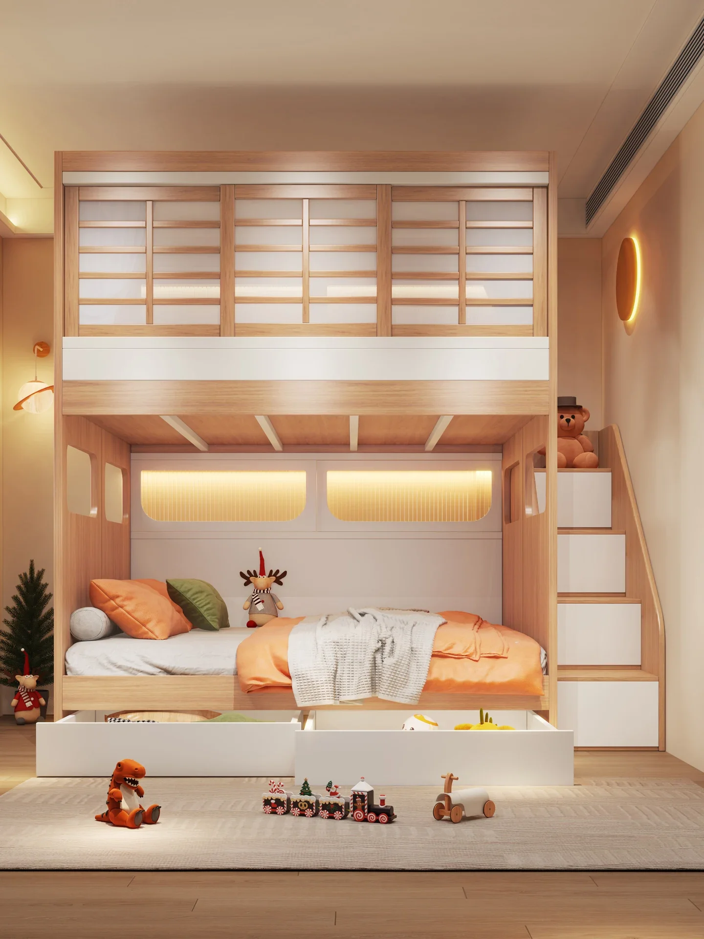 bunk beds, bunk beds, adult double beds