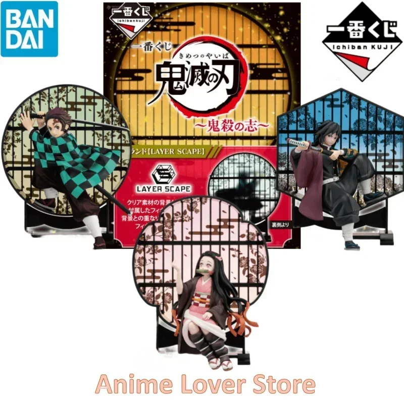 

In Stock Bandai Original Ichiban Kuji Demon Slayer LAYER SCAPE Kamado Tanjirou Kamado Nezuko Tomioka Giyuu Anime Figures Toys