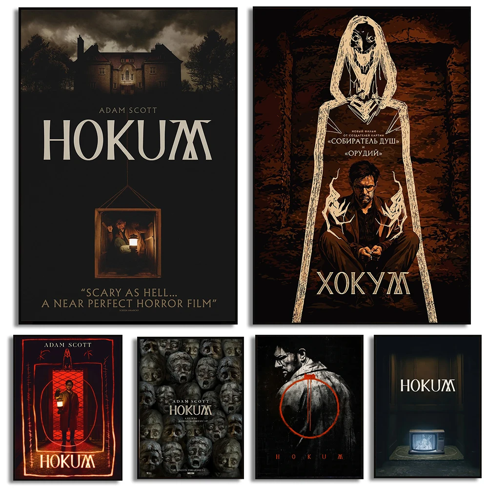 Latest Horror Movies Hokum Poster Thriller Film Prints Canvas Painting Hokum Wall Art Pictures Home Room Horror Movie Decoration