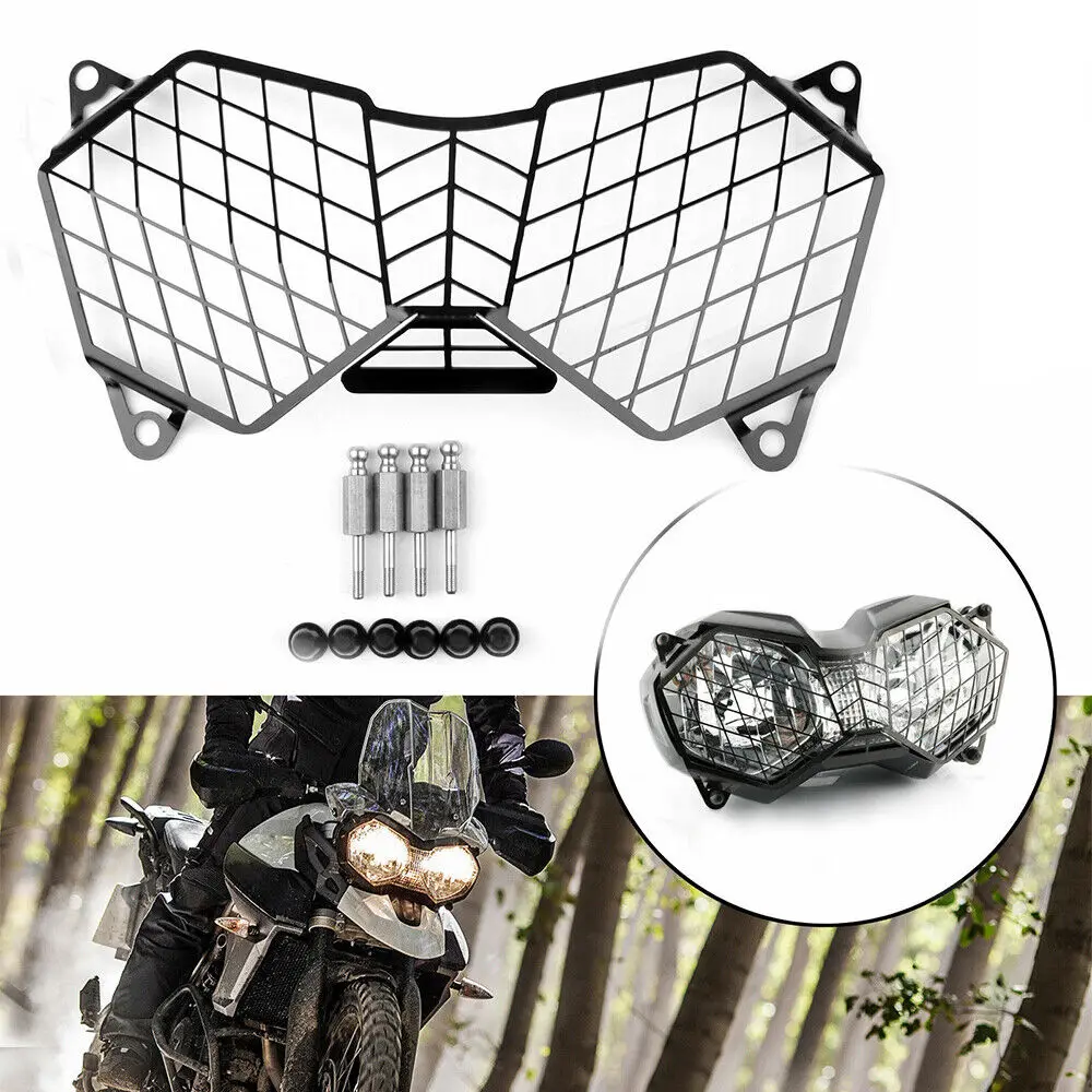 

Headlight Grille Guard Cover Protector For Tiger 800 Explorer 1200 & 1200XC