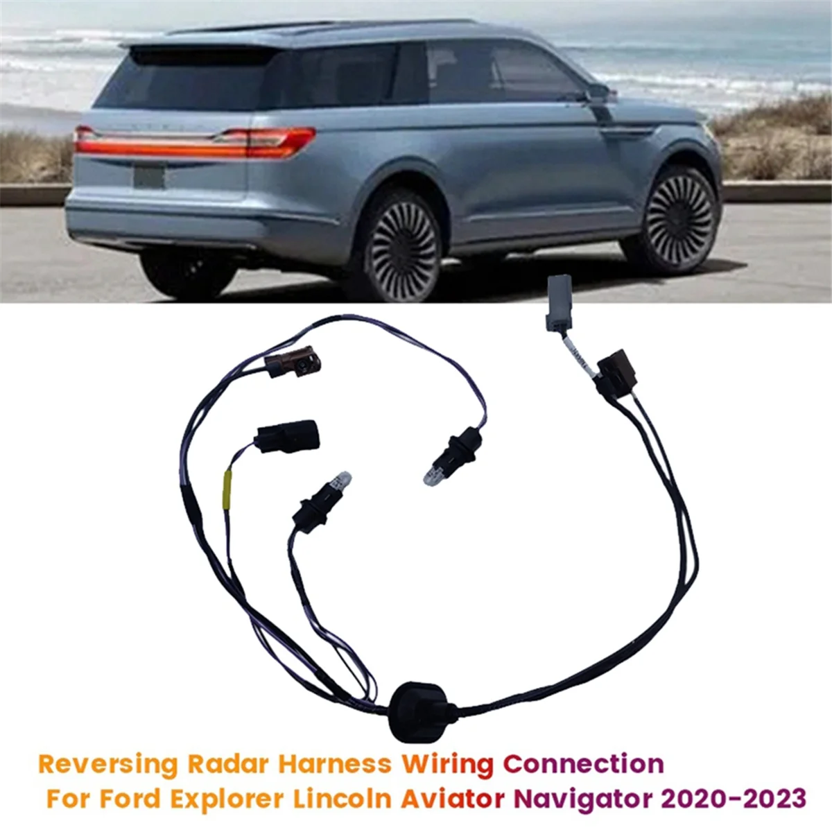 Car Reversing Radar Harness PB5Z-13234-B for Ford Explorer Lincoln Aviator Navigator 2020-2023 Camera Wiring Connection