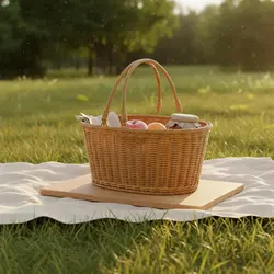Cesta mimbre sintético para perros y gatos – Gran capacidad