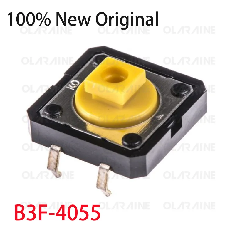 5/10/100Pcs B3F-4055  Tactile switches Switch function OFF - (ON) Working force 2.5 N Current 50 mA Voltage 24 VDC