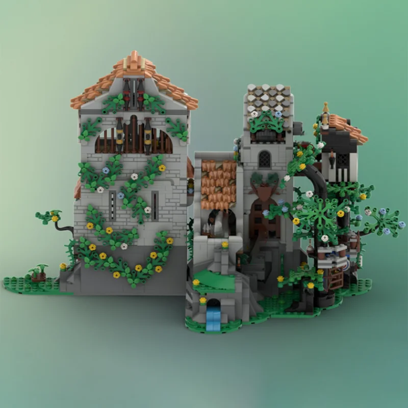 1998pcs MOC Forest Castle Forestmened Model Bouwstenen Constructie Speelgoed DIY Kerstcadeau Creatief Idee Onderwijs Baksteen