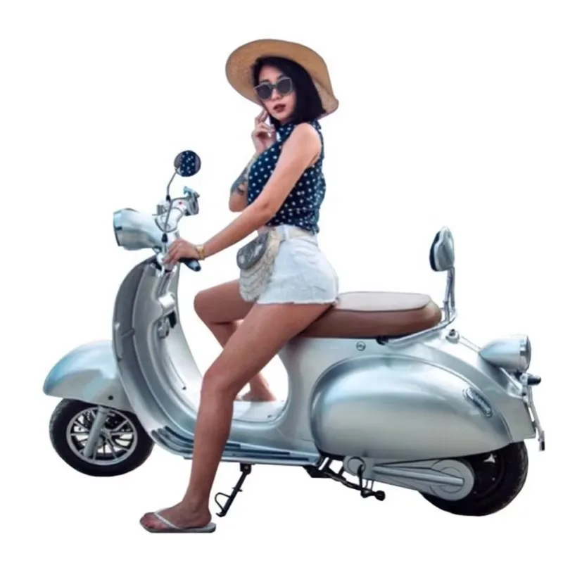 

Электрический скутер BR EEC COC в стиле ретро-классика, винтажный итальянский электроскутер с верхним кофром, запас хода 90 км, 2000 Вт, 60 В, USB-порт