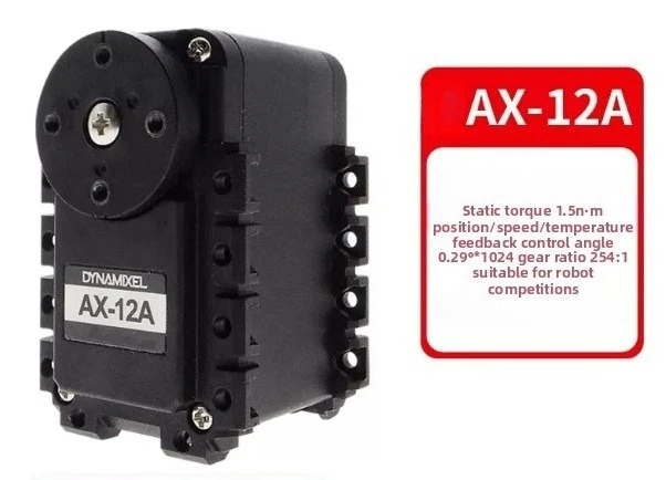 AX-12A Smart Digital Servo Motor for Robot Joint & Manipulator Arm, High Torque DIY Robotics with Intelligent Support